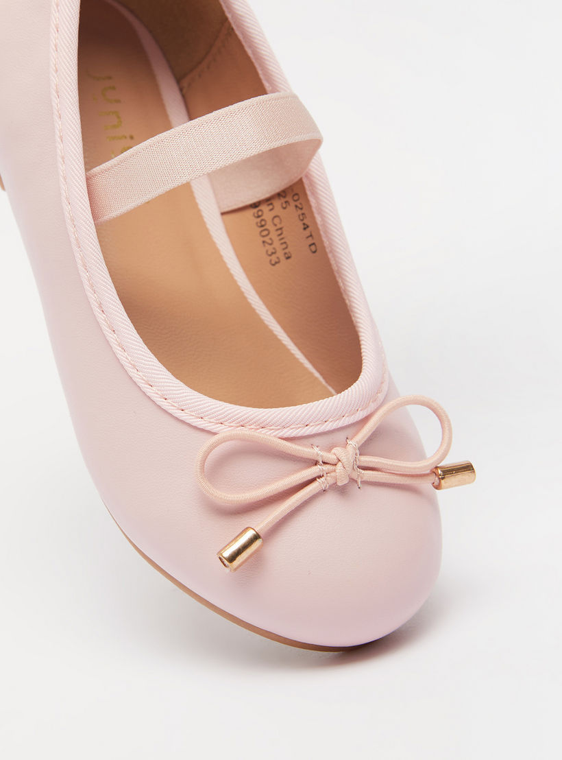 Juniors Round Toe Ballerina Shoes with Cushioning-girls-shoes-ballerinas-image-4