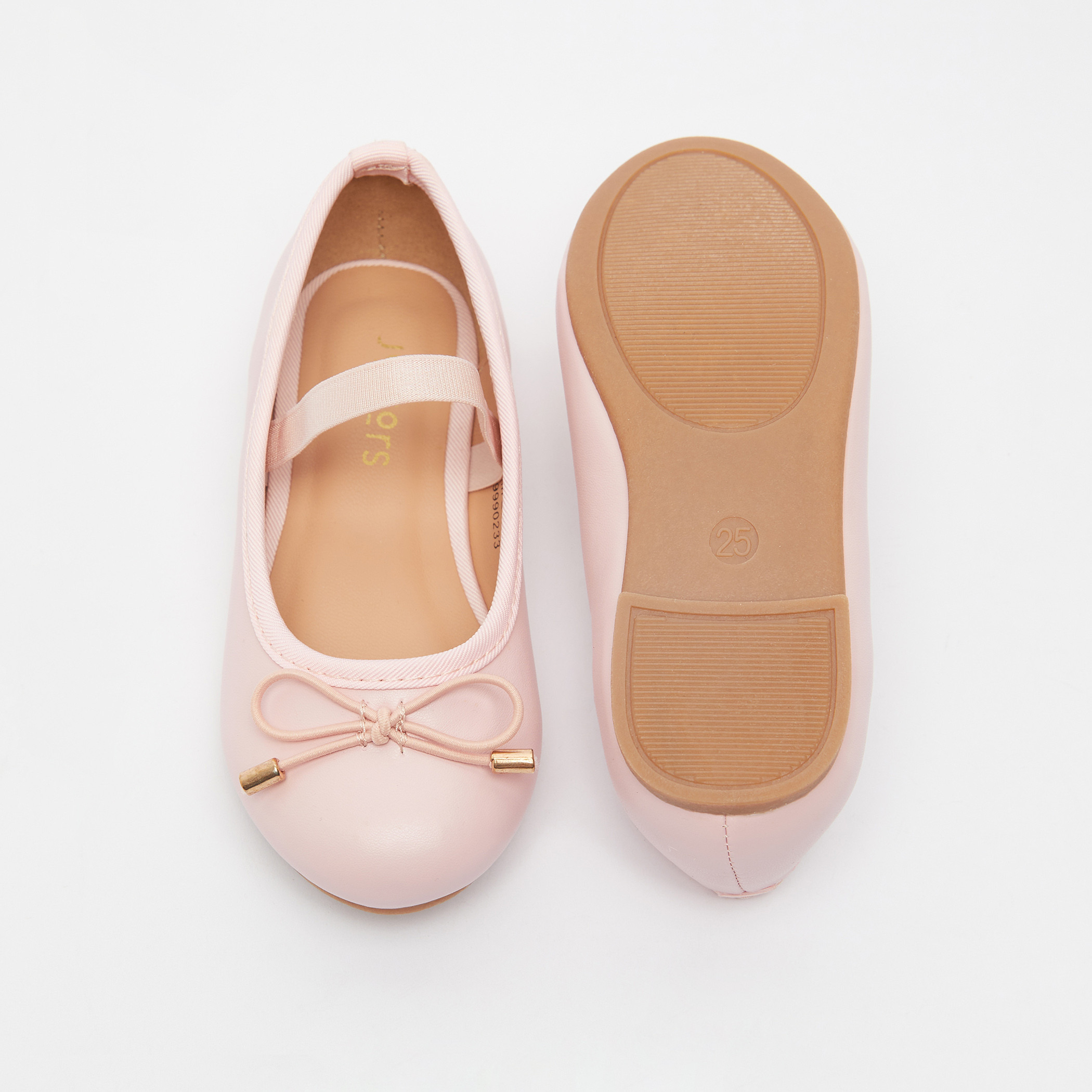 Juniors Round Toe Ballerina Shoes with Cushioning-girls-shoes-ballerinas-image-5