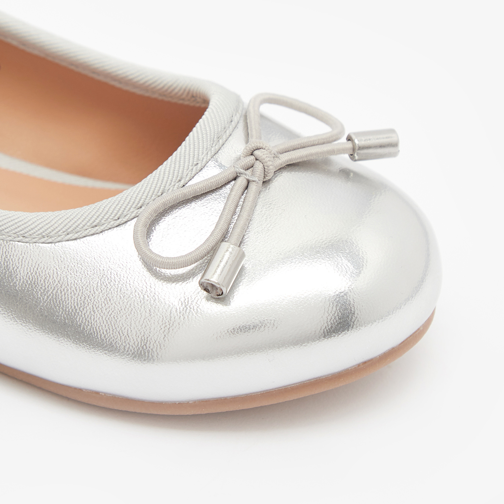Juniors Round Toe Ballerina Shoes with Cushioning-girls-shoes-ballerinas-image-4