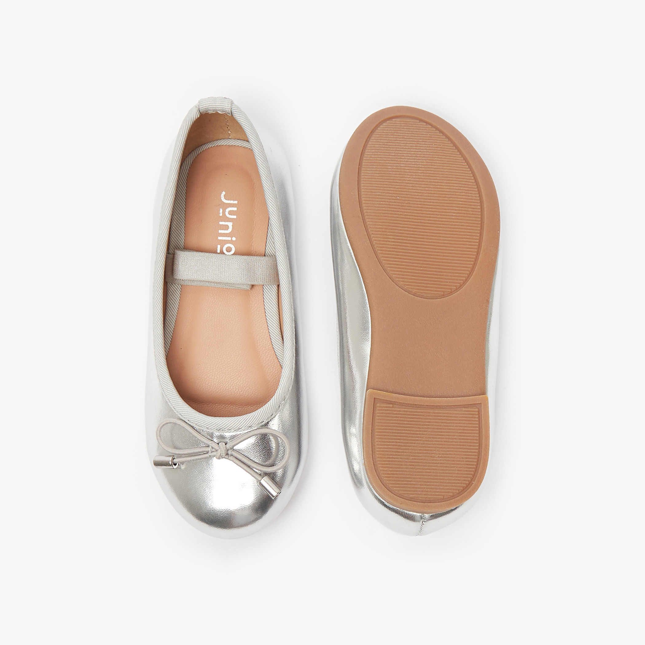 Juniors Round Toe Ballerina Shoes with Cushioning-girls-shoes-ballerinas-image-6