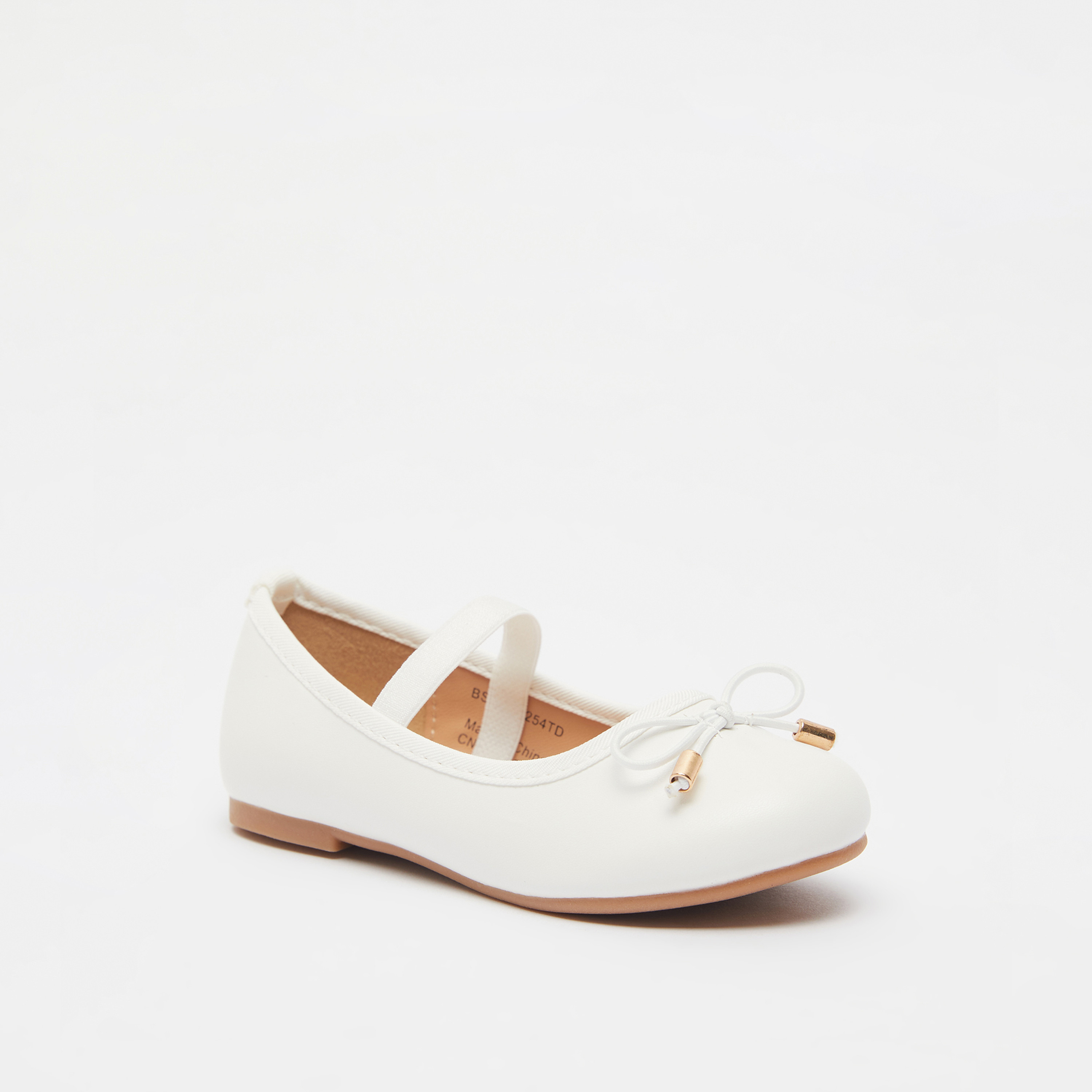 حذاء باليرينا بمقدمة مستديرة وبطانة من جونيورز-girls-shoes-ballerinas-image-1