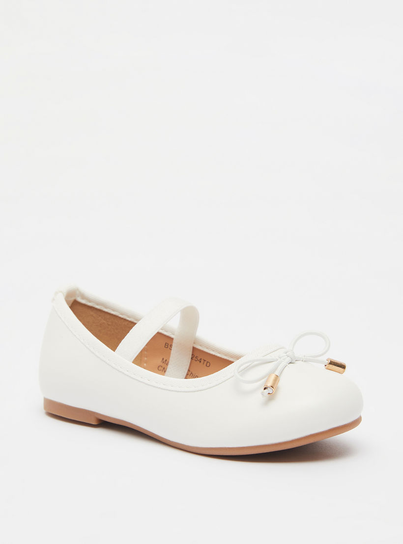 حذاء باليرينا بمقدمة مستديرة وبطانة من جونيورز-girls-shoes-ballerinas-image-1