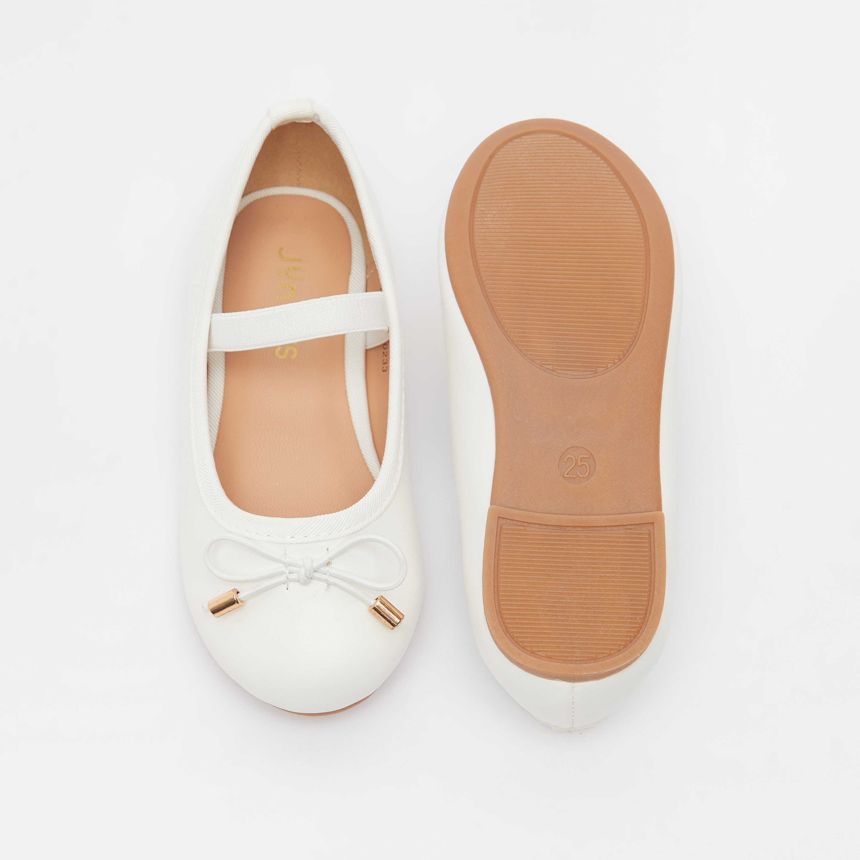 حذاء باليرينا بمقدمة مستديرة وبطانة من جونيورز-girls-shoes-ballerinas-image-4