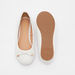 Bow Accented Slip-On Round Toe Ballerina Shoes-Girl%27s Ballerinas-thumbnail-5