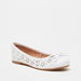Little Missy Bow Accented Slip-On Round Toe Ballerina Shoes-Girl%27s Ballerinas-thumbnail-0