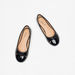 Little Missy Bow Detail Slip-On Round Toe Ballerina Shoes-Girl%27s Ballerinas-thumbnailMobile-1