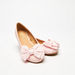Little Missy Bow Accented Round Toe Slip-On Ballerina Shoes-Girl%27s Ballerinas-thumbnail-3