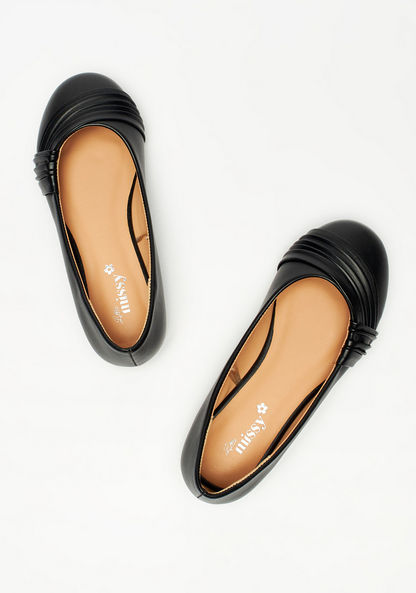 Little Missy Round Toe Slip-On Ballerina Shoes-Girl%27s Ballerinas-image-1