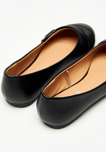 Little Missy Round Toe Slip-On Ballerina Shoes-Girl%27s Ballerinas-image-2