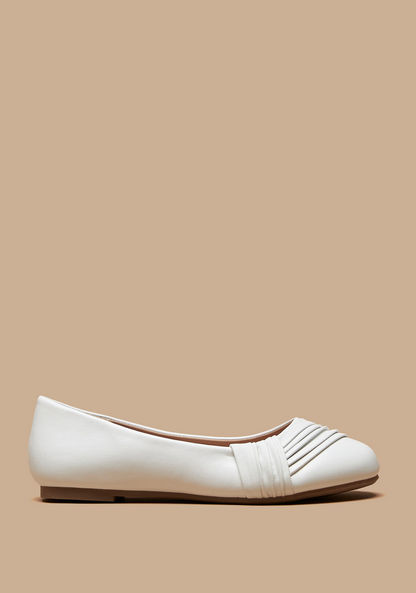 Little Missy Round Toe Slip-On Ballerina Shoes-Girl%27s Ballerinas-image-0