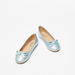 Little Missy Bow Accent Slip-On Round Toe Ballerina Shoes-Girl%27s Ballerinas-thumbnail-1