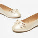 Little Missy Bow Accent Slip-On Round Toe Ballerina Shoes-Girl%27s Ballerinas-thumbnail-2