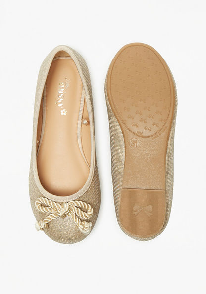 Little Missy Embellished Slip-On Round Toe Ballerina Shoes-Girl%27s Ballerinas-image-3