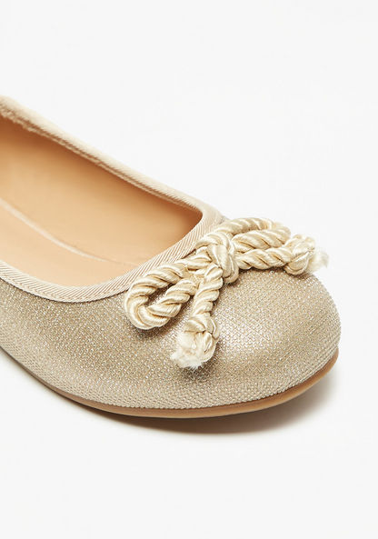 Little Missy Embellished Slip-On Round Toe Ballerina Shoes-Girl%27s Ballerinas-image-4