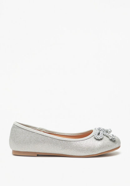 Little Missy Embellished Slip-On Round Toe Ballerina Shoes-Girl%27s Ballerinas-image-2