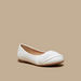 Little Missy Wrap Textured Slip-On Round Toe Ballerina Shoes-Girl%27s Ballerinas-thumbnail-0