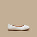 Little Missy Wrap Textured Slip-On Round Toe Ballerina Shoes-Girl%27s Ballerinas-thumbnail-2