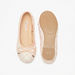 Little Missy Quilted Glitter Textured Slip-On Round Toe Ballerina Shoes-Girl%27s Ballerinas-thumbnail-3
