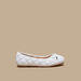 Little Missy Quilted Glitter Textured Slip-On Round Toe Ballerina Shoes-Girl%27s Ballerinas-thumbnailMobile-2