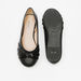 Little Missy Knot Detail Slip-On Round Toe Ballerina Shoes-Girl%27s Ballerinas-thumbnail-3