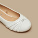 Little Missy Knot Detail Slip-On Round Toe Ballerina Shoes-Girl%27s Ballerinas-thumbnailMobile-4