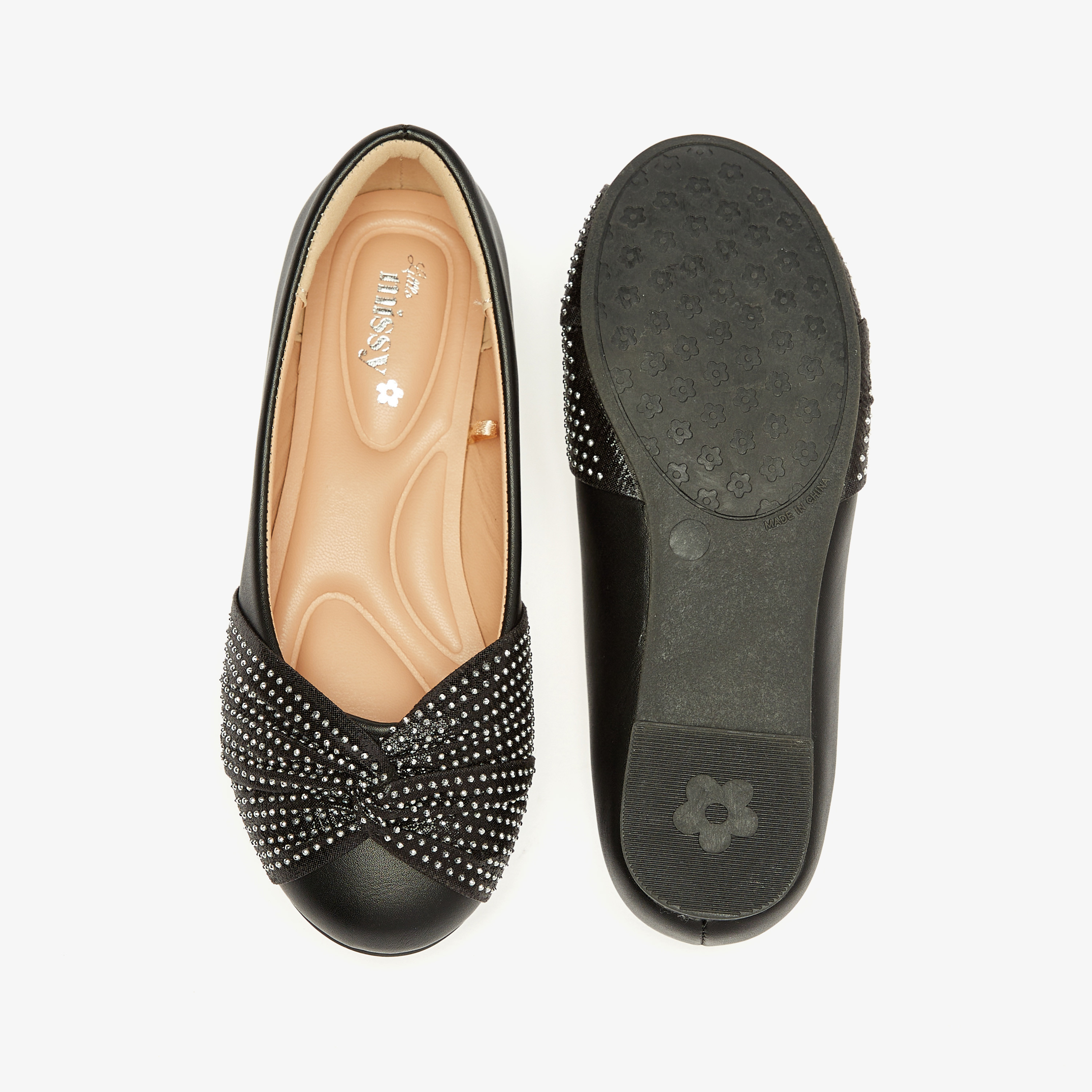 Celeste Girls' Embellished Slip-On Ballerina Shoes-girls-shoes-ballerinas-image-9