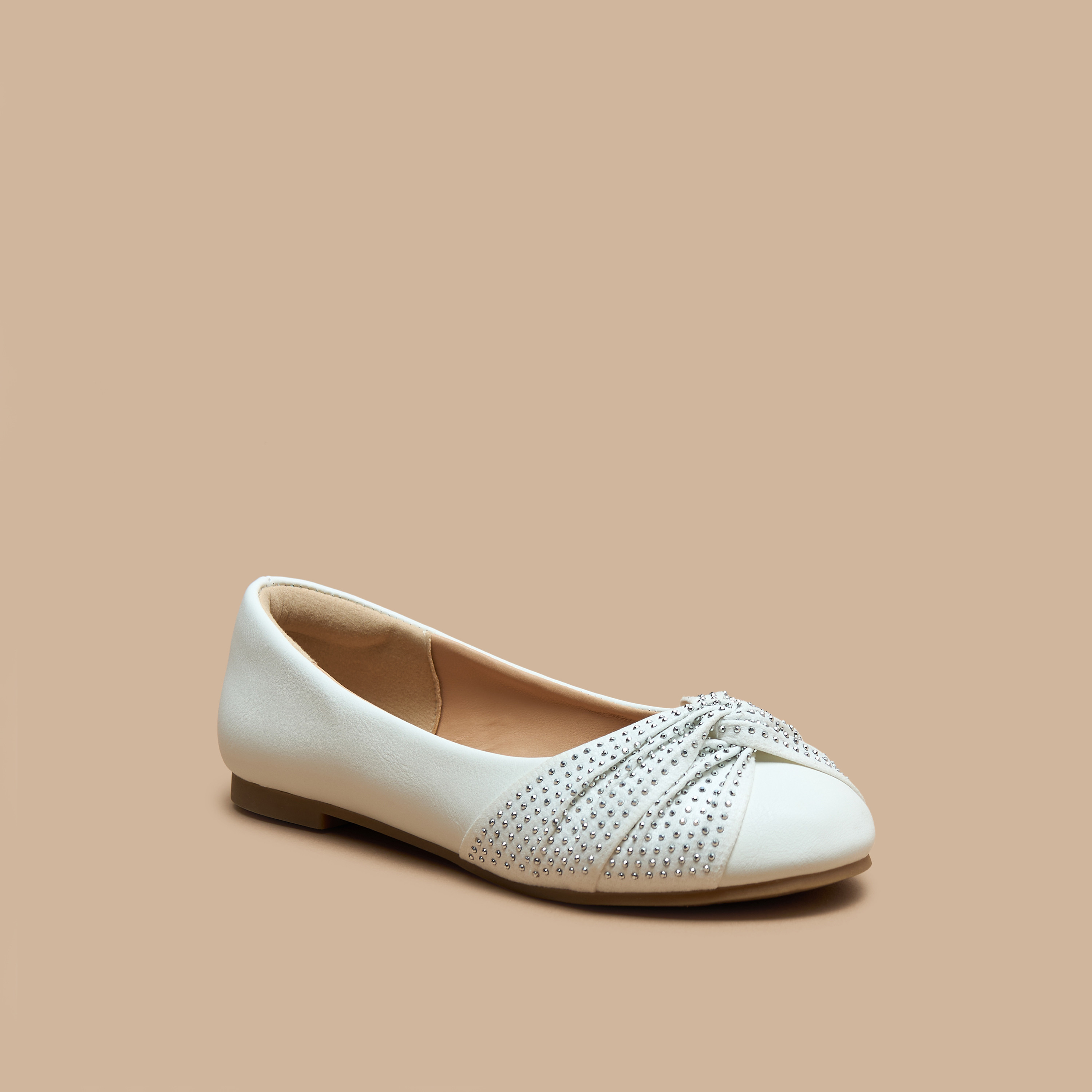 Celeste Girls' Embellished Slip-On Ballerina Shoes-girls-shoes-ballerinas-image-1