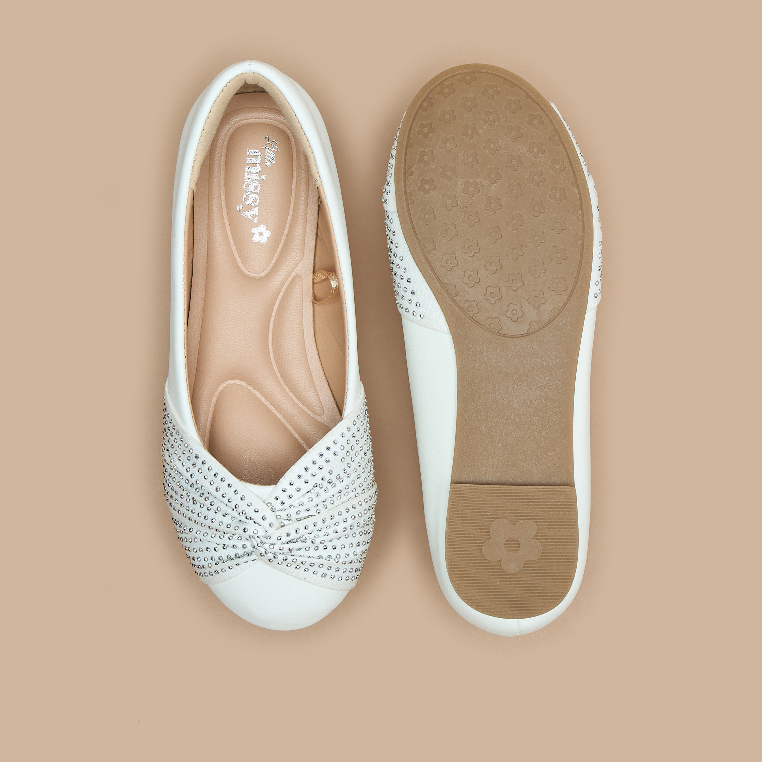 Celeste Girls' Embellished Slip-On Ballerina Shoes-girls-shoes-ballerinas-image-4