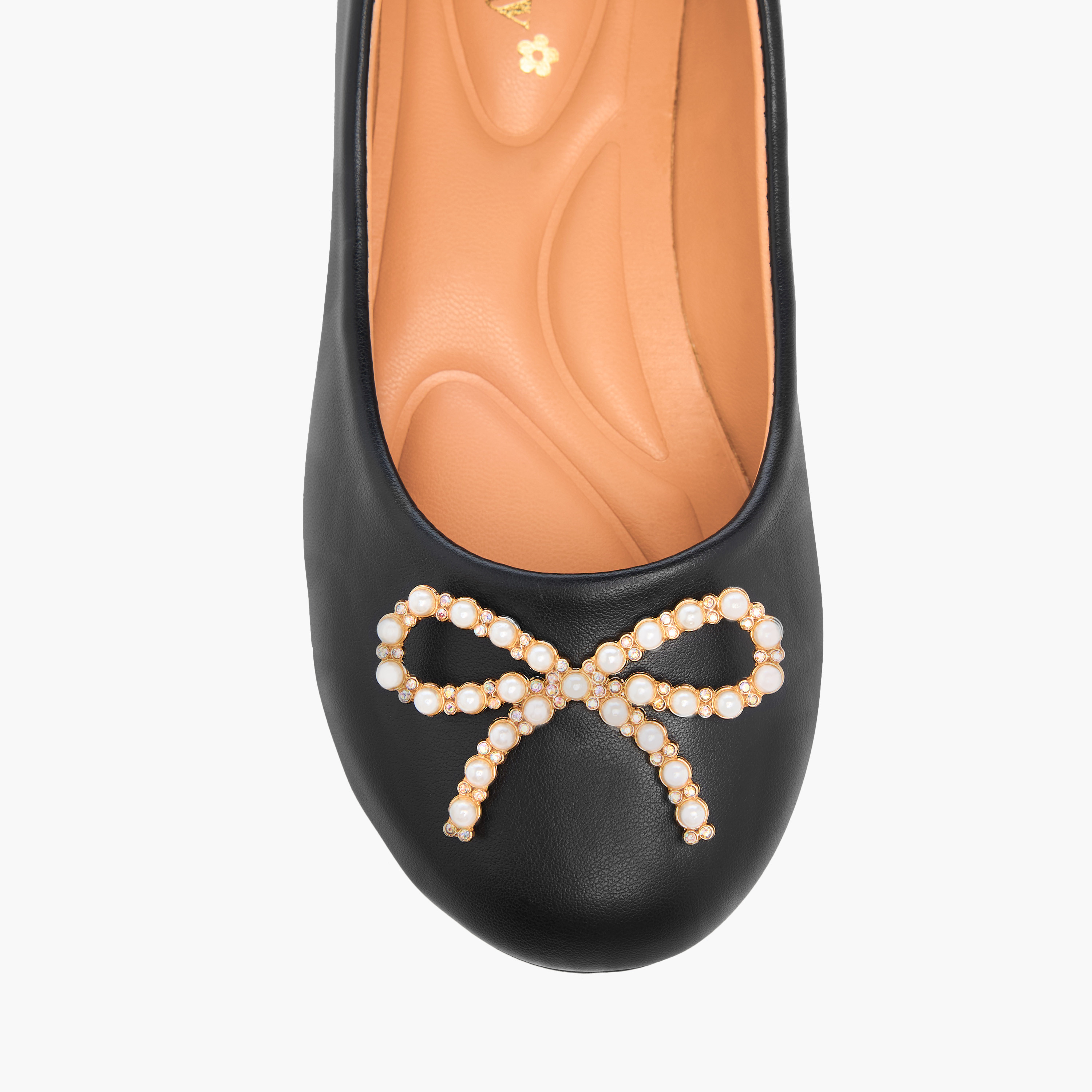Little Missy Bow Accent Slip-On Ballerina Shoes-girls-shoes-ballerinas-image-4