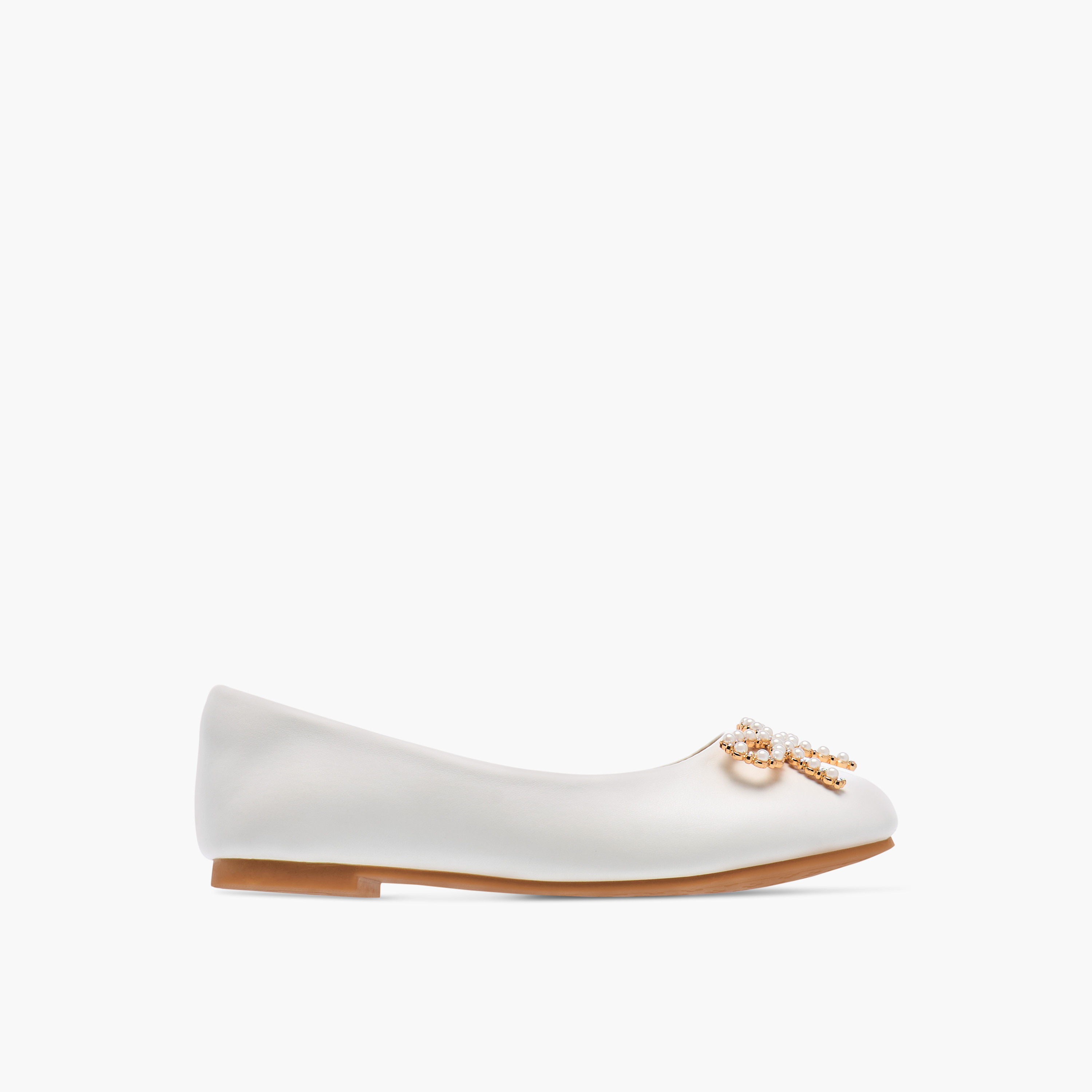 Little Missy Bow Accent Slip-On Ballerina Shoes-girls-shoes-ballerinas-image-3