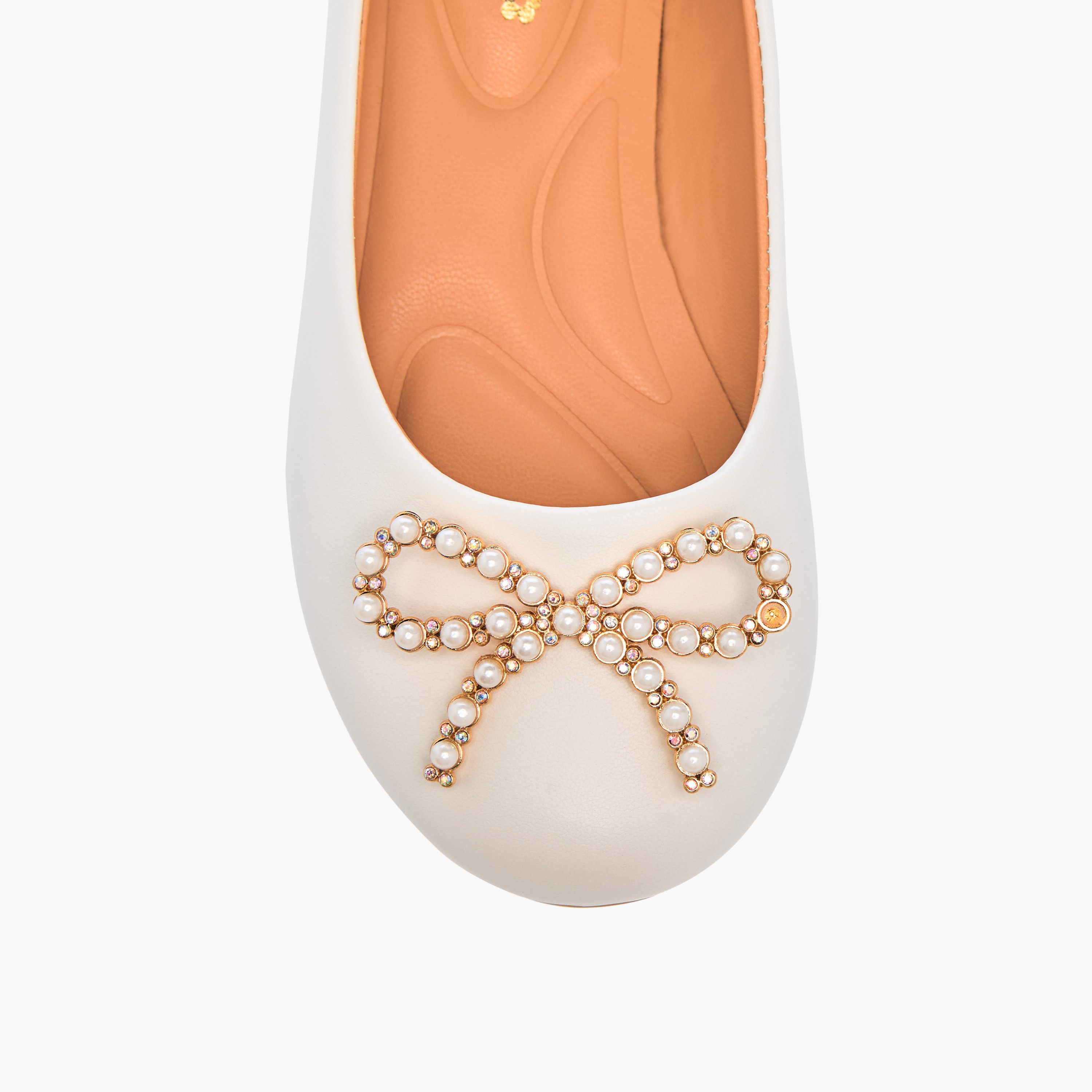 Little Missy Bow Accent Slip-On Ballerina Shoes-girls-shoes-ballerinas-image-4