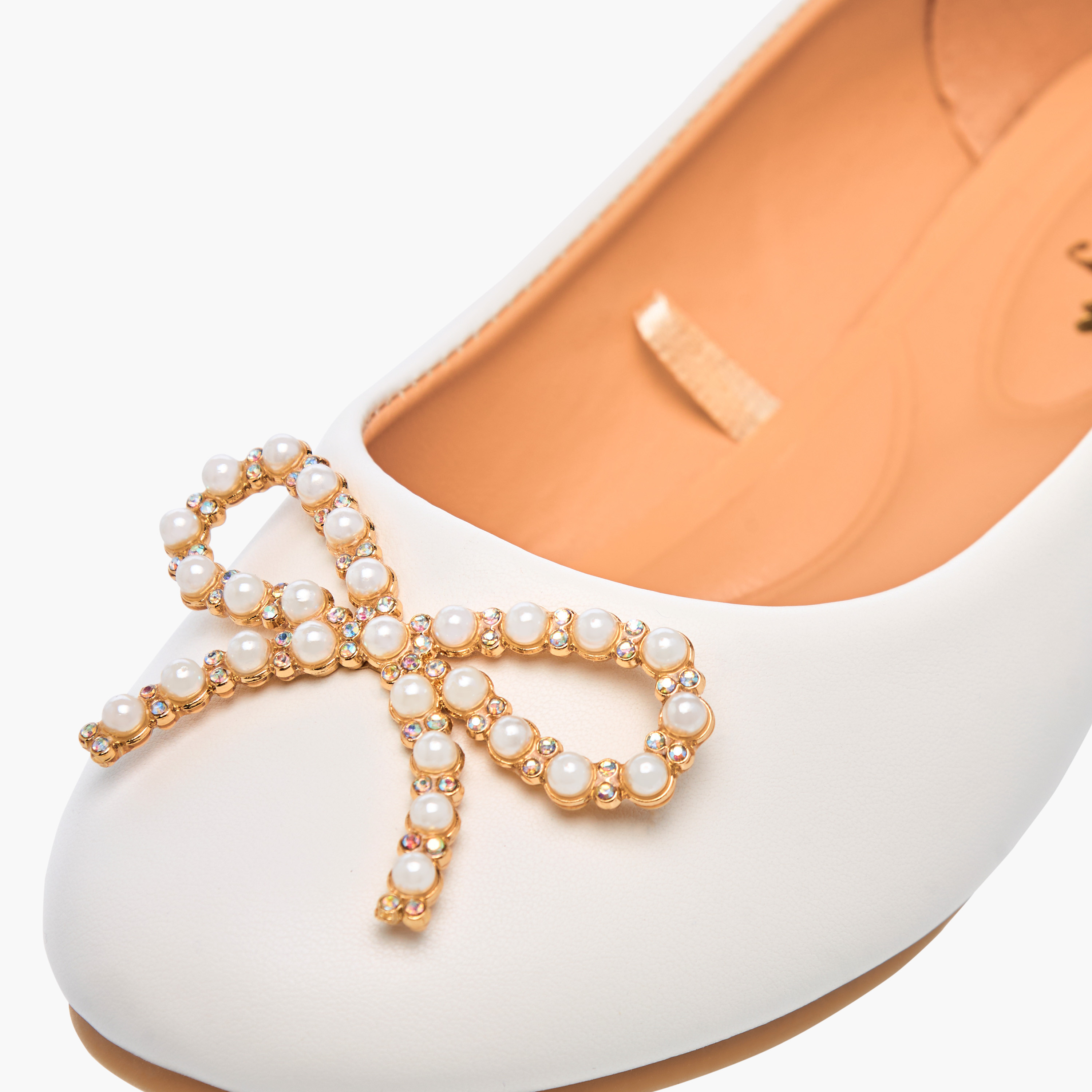 Little Missy Bow Accent Slip-On Ballerina Shoes-girls-shoes-ballerinas-image-5