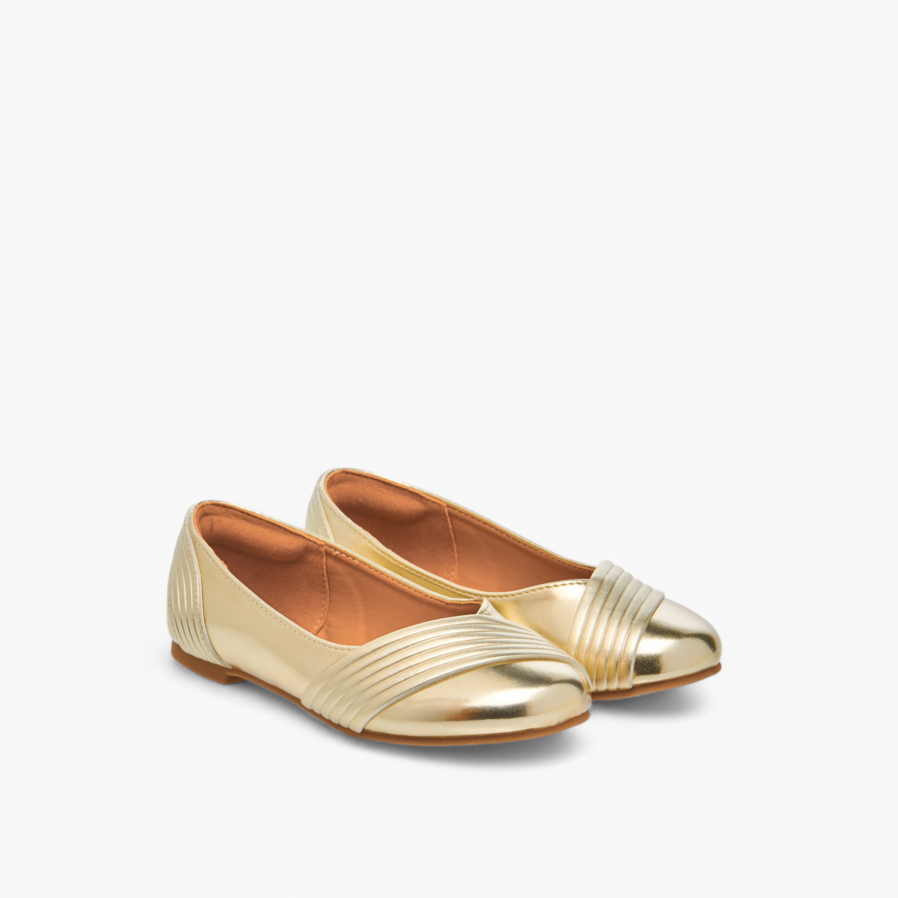 حذاء باليرينا سادة سهل الارتداء من ليتل ميسي-girls-shoes-ballerinas-image-1