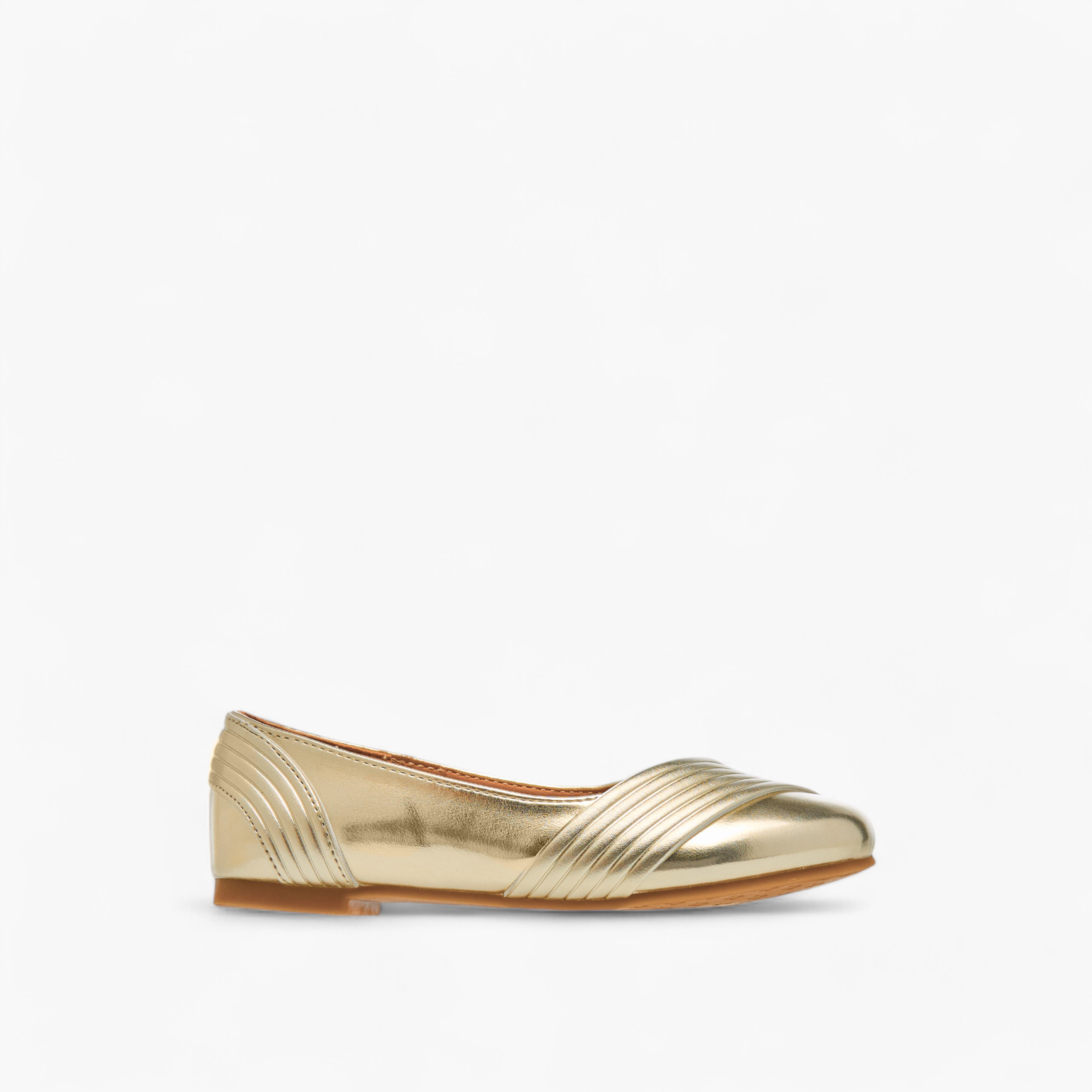 حذاء باليرينا سادة سهل الارتداء من ليتل ميسي-girls-shoes-ballerinas-image-3