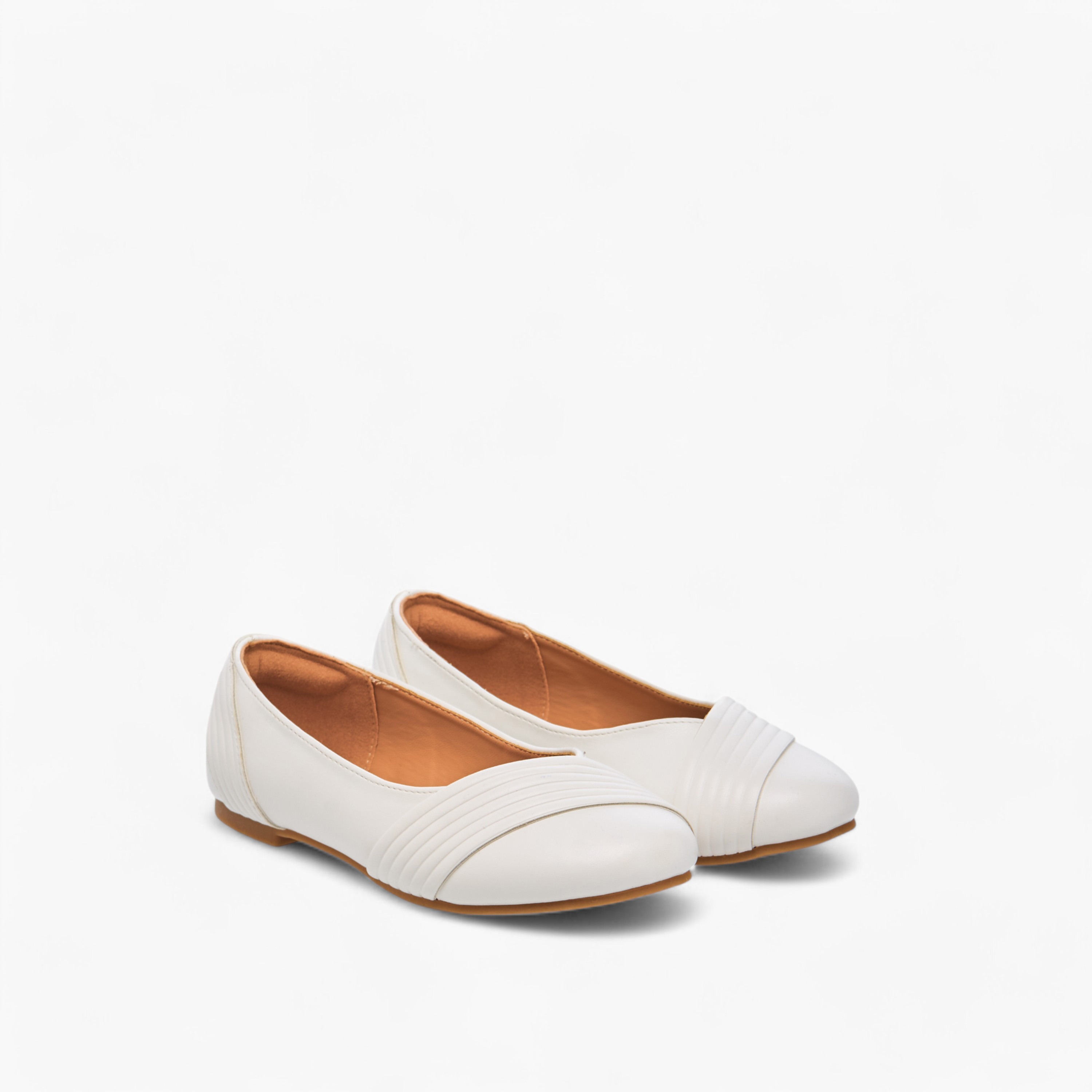 حذاء باليرينا سادة سهل الارتداء من ليتل ميسي-girls-shoes-ballerinas-image-1