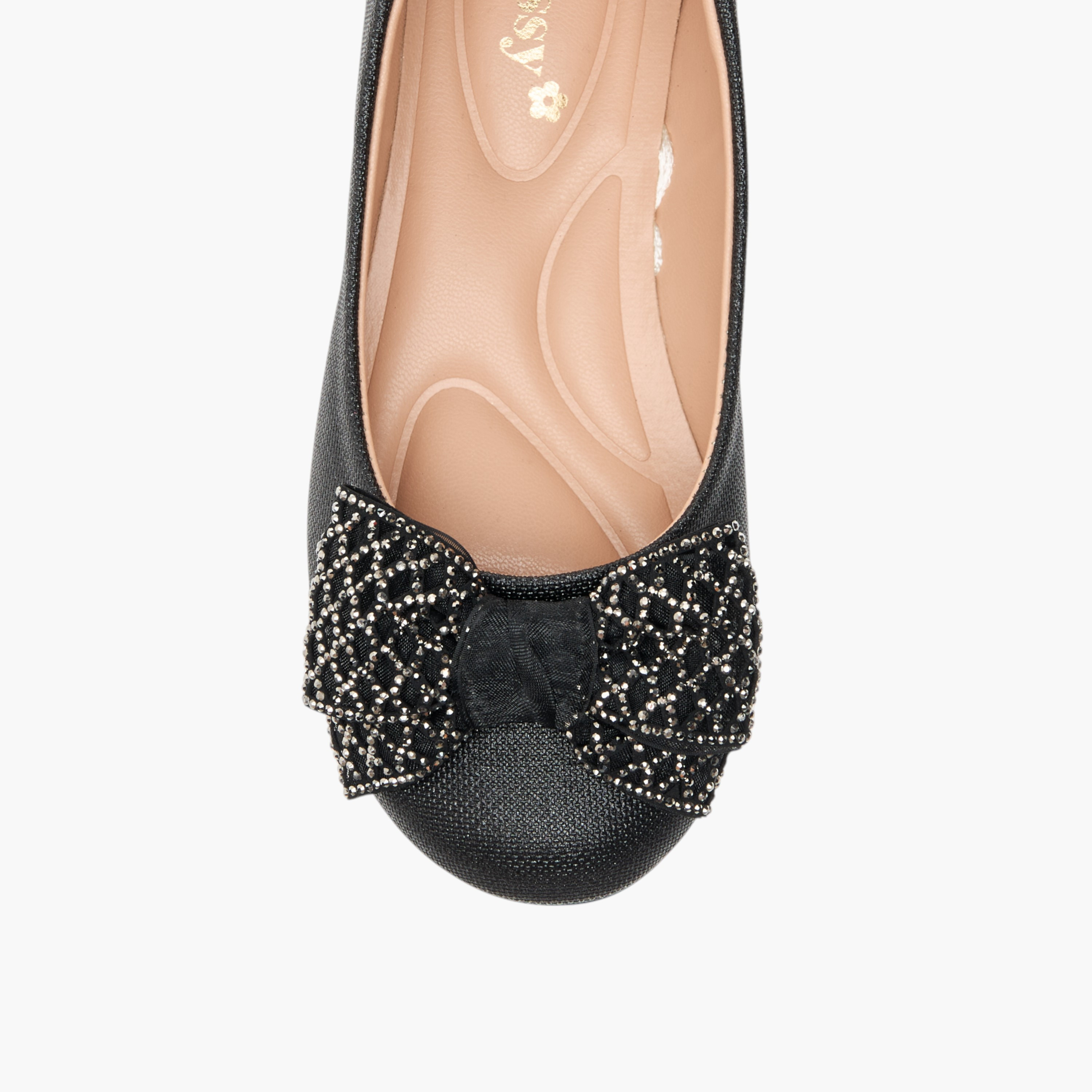 حذاء باليرينا سهل الارتداء بزينة فيونكة من ليتل ميسي-girls-shoes-ballerinas-image-4