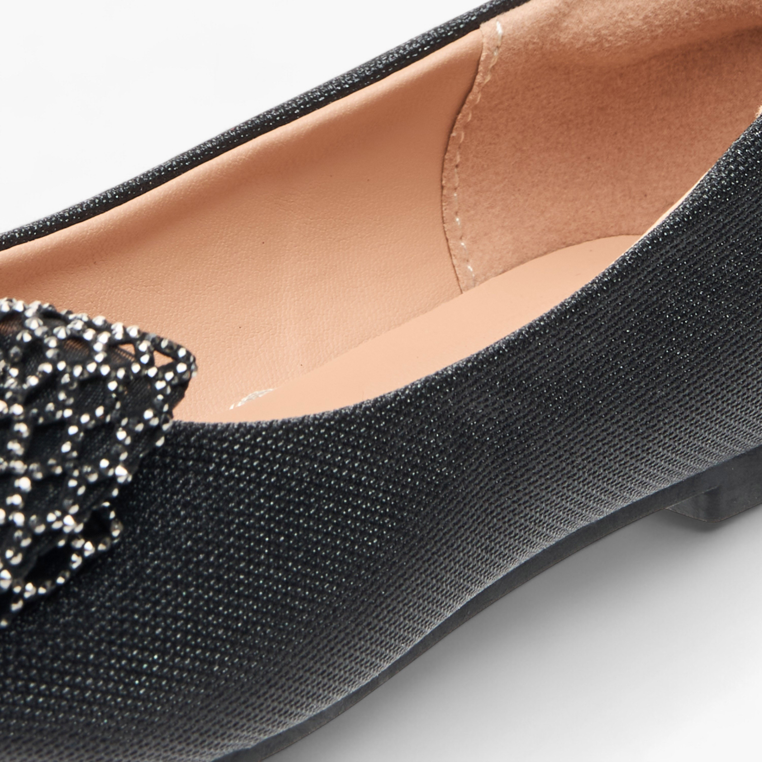 حذاء باليرينا سهل الارتداء بزينة فيونكة من ليتل ميسي-girls-shoes-ballerinas-image-6