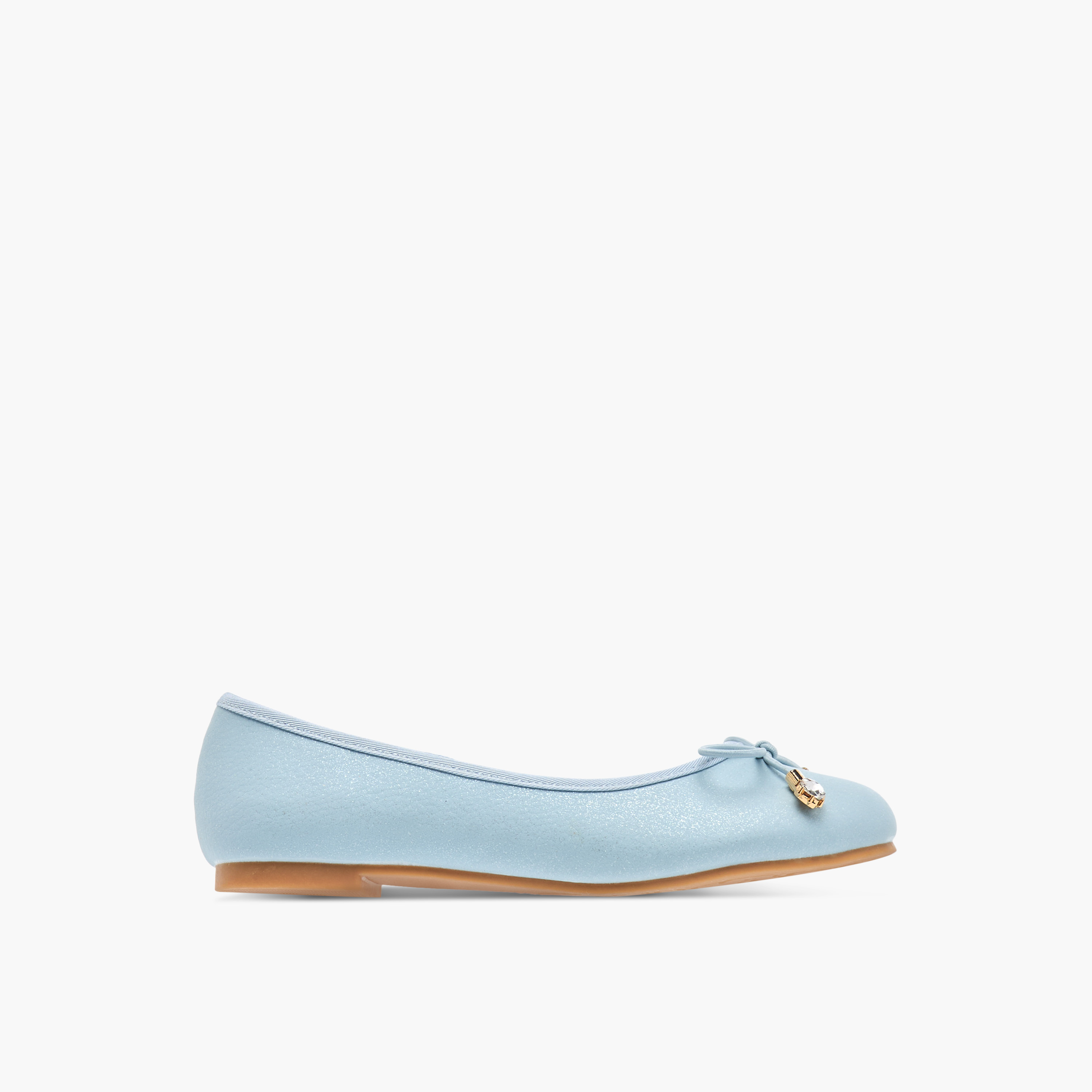 Little Missy Bow Accent Slip-On Ballerina Shoes-girls-shoes-ballerinas-image-3