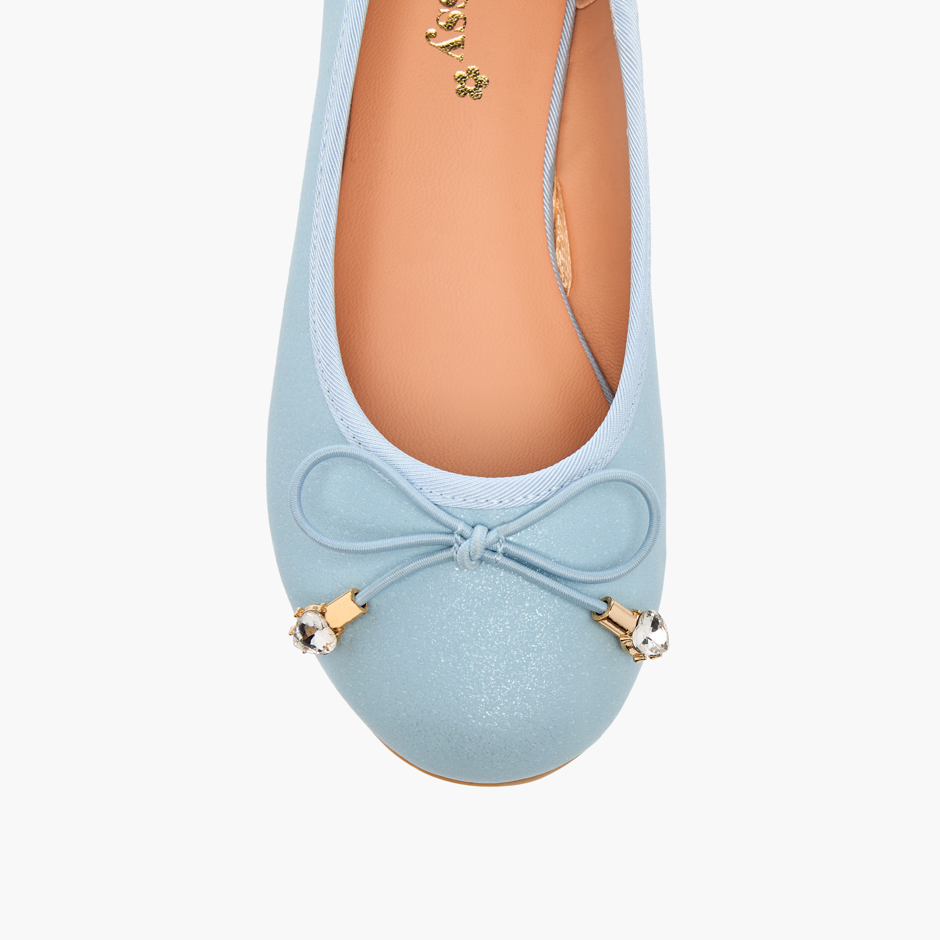Little Missy Bow Accent Slip-On Ballerina Shoes-girls-shoes-ballerinas-image-4