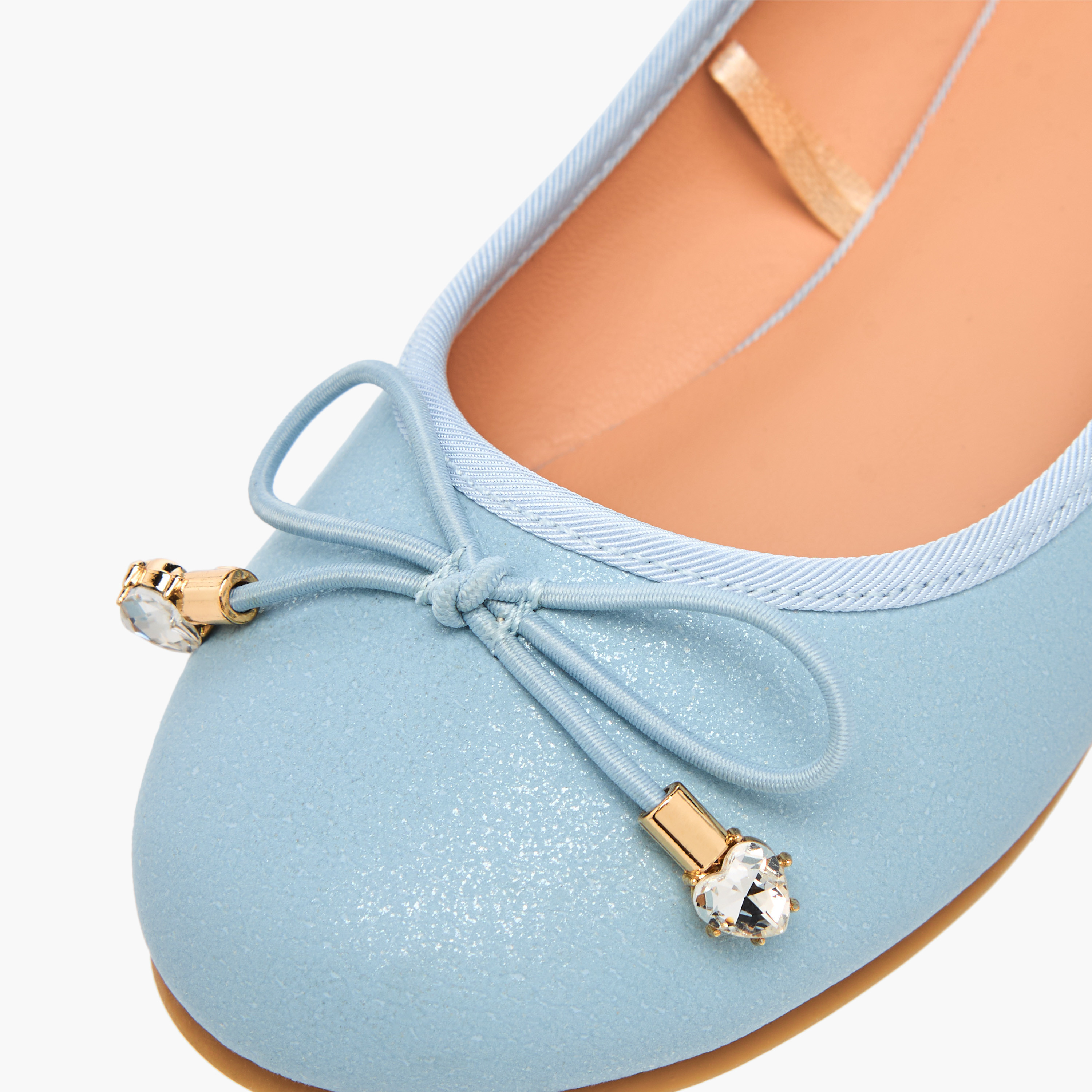 Little Missy Bow Accent Slip-On Ballerina Shoes-girls-shoes-ballerinas-image-5