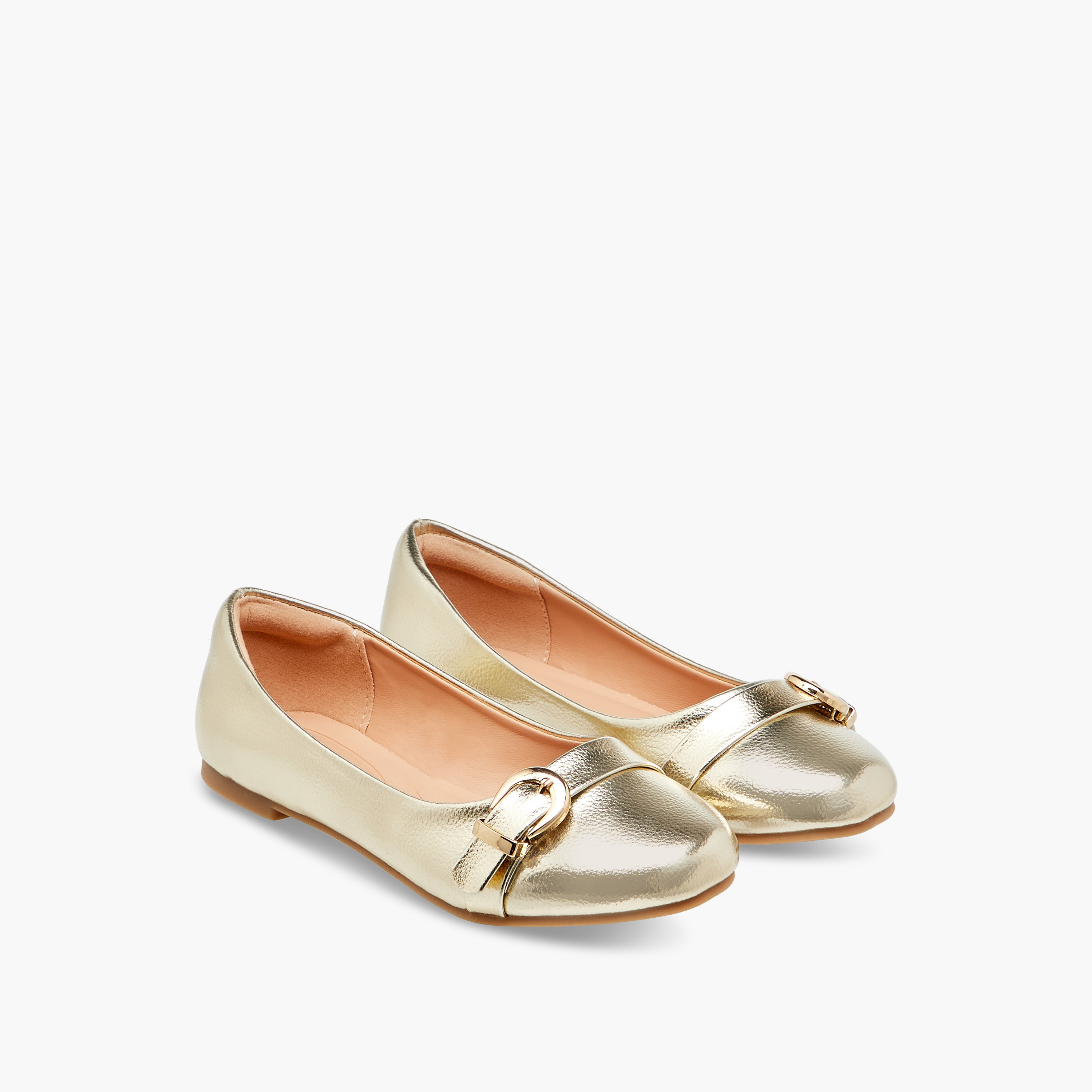Little Missy Buckle Accent Ballerina Shoes-girls-shoes-ballerinas-image-1