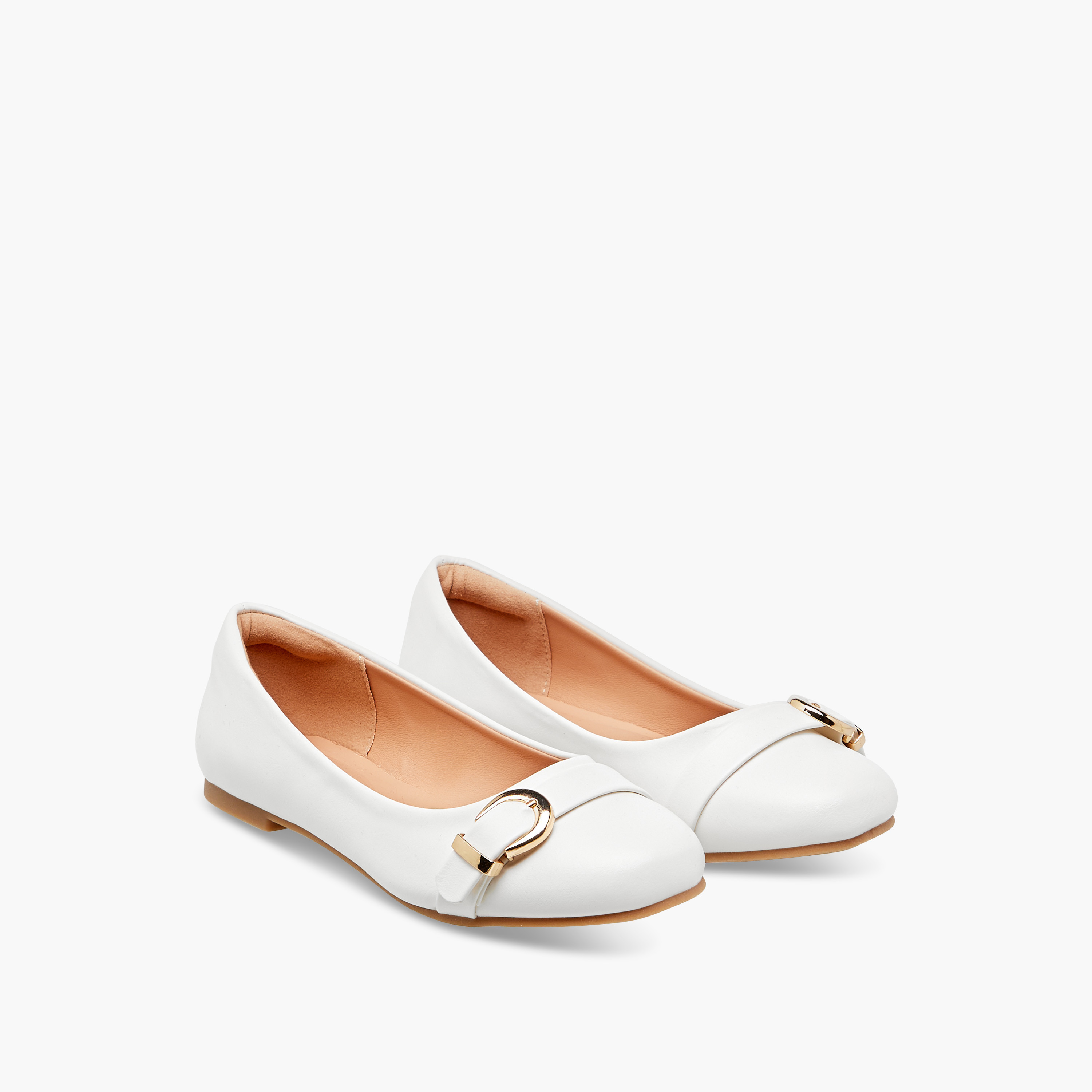 Little Missy Buckle Accent Ballerina Shoes-girls-shoes-ballerinas-image-1