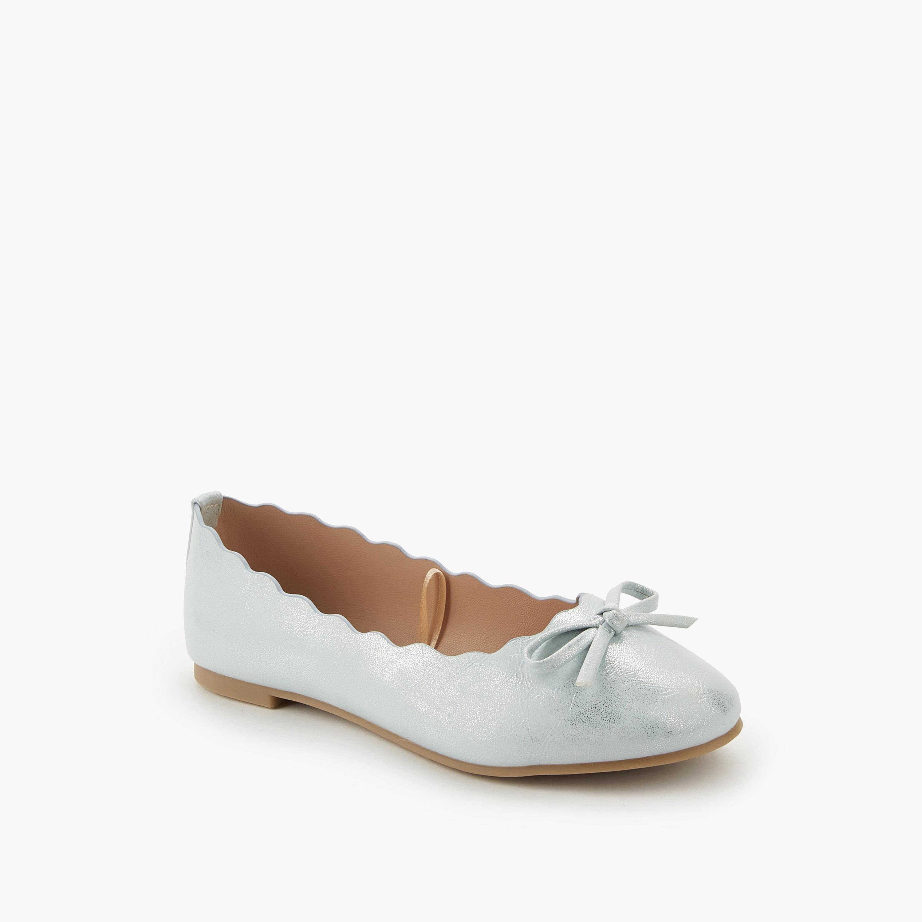 حذاء باليرينا بحافة مموجة للبنات من ليتل ميسي-girls-shoes-ballerinas-image-3