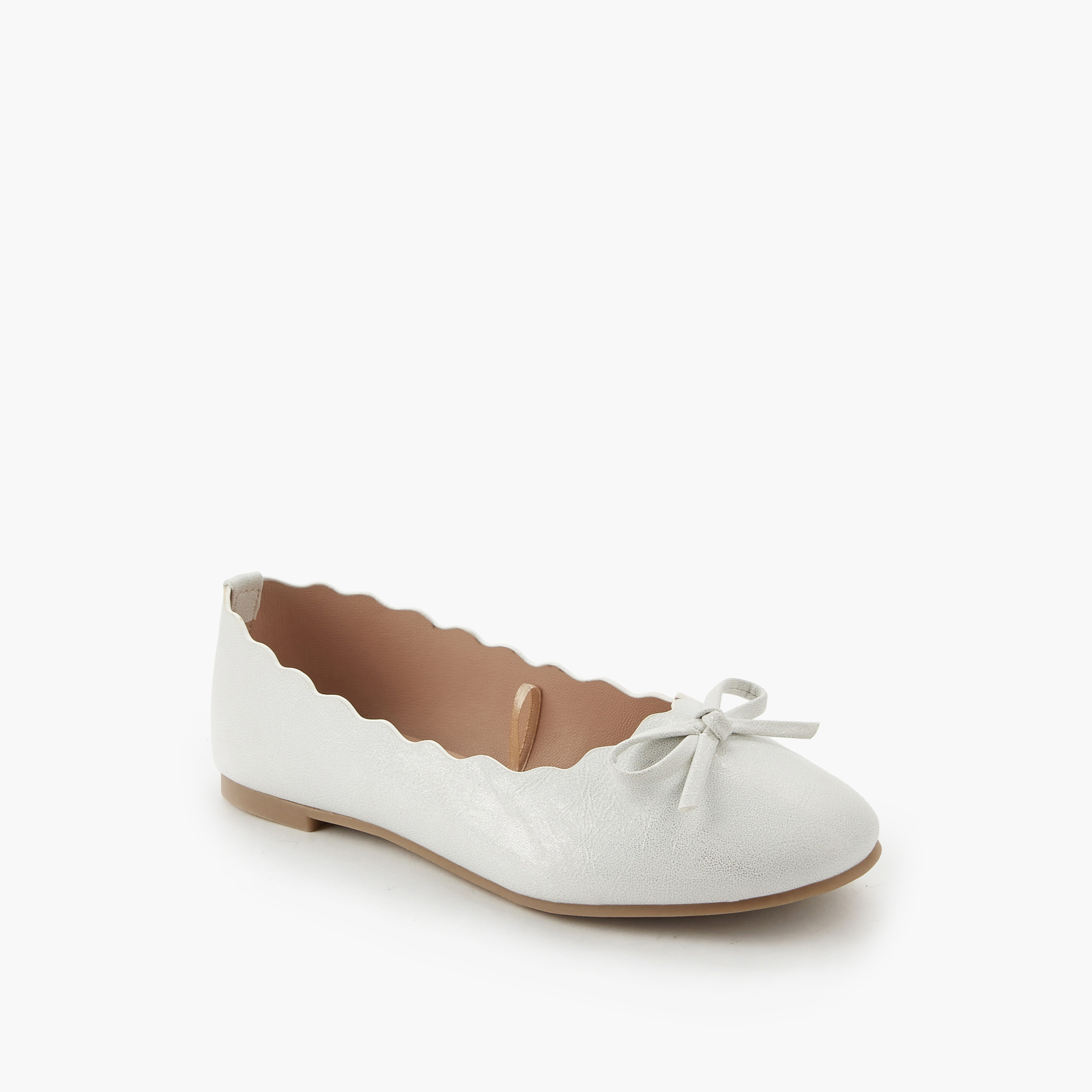 Little Missy Girls Scallop Trim Ballerina Shoes-girls-shoes-ballerinas-image-3