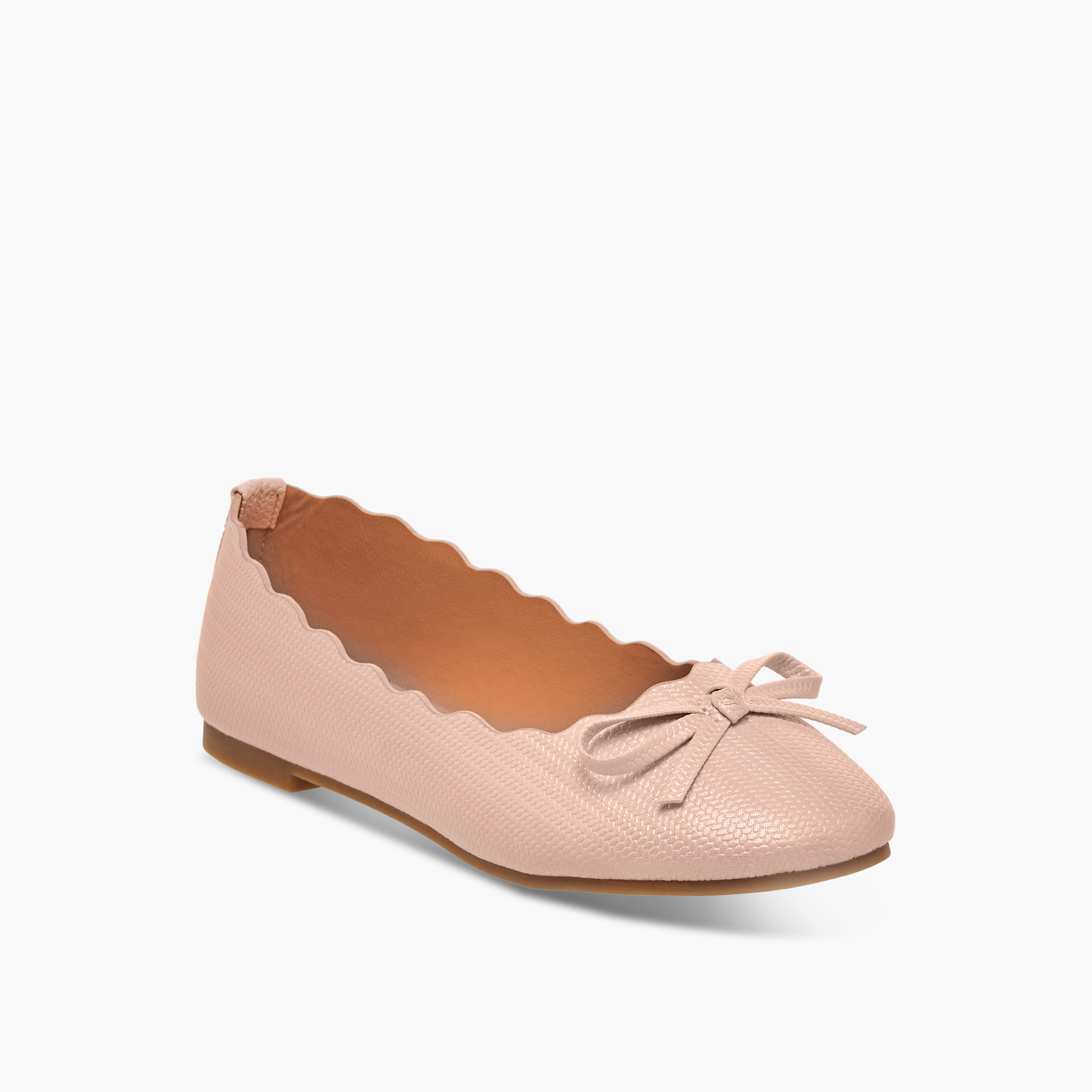 حذاء باليرينا سهل الارتداء بزينة فيونكة من ليتل ميسي-girls-shoes-ballerinas-image-2