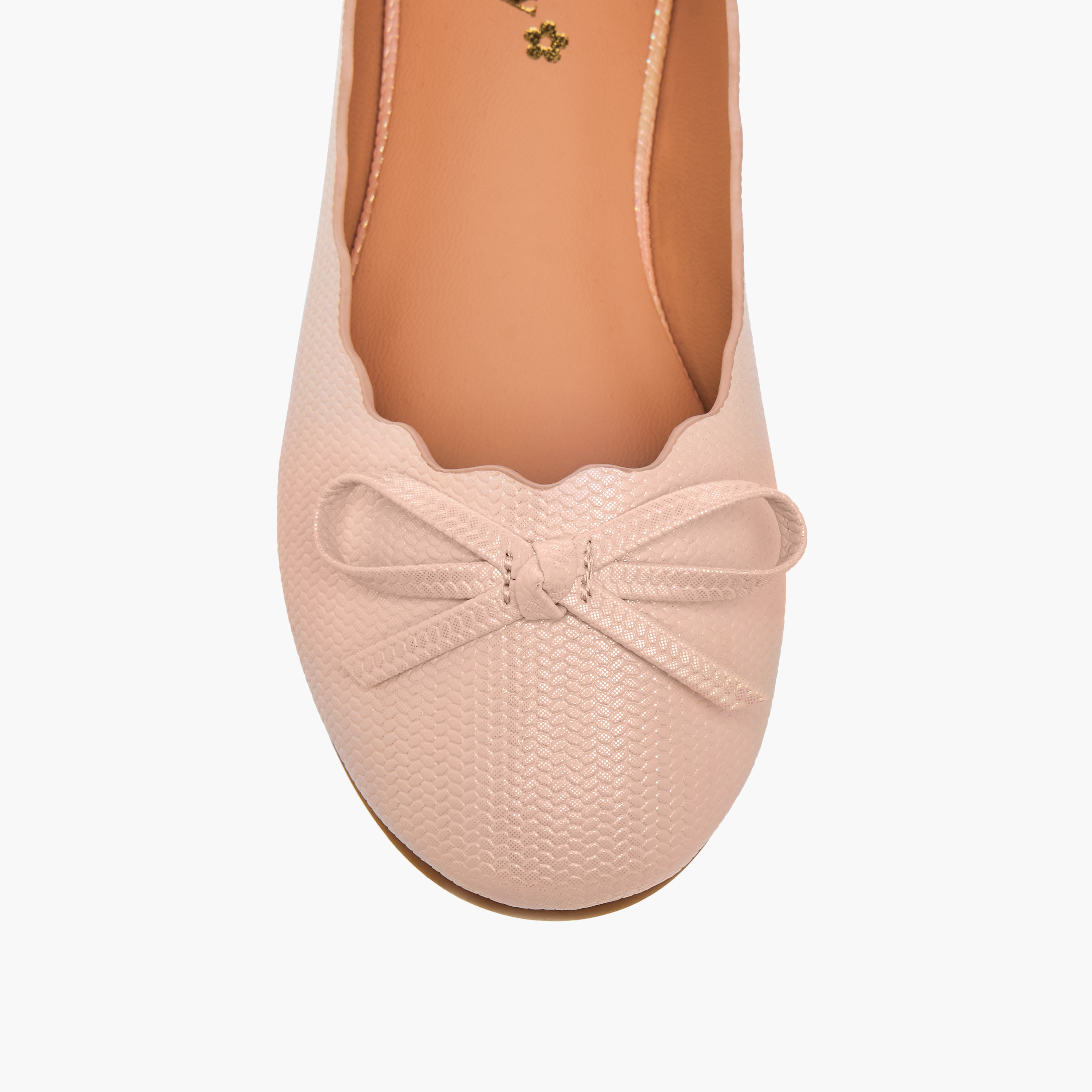 حذاء باليرينا سهل الارتداء بزينة فيونكة من ليتل ميسي-girls-shoes-ballerinas-image-4