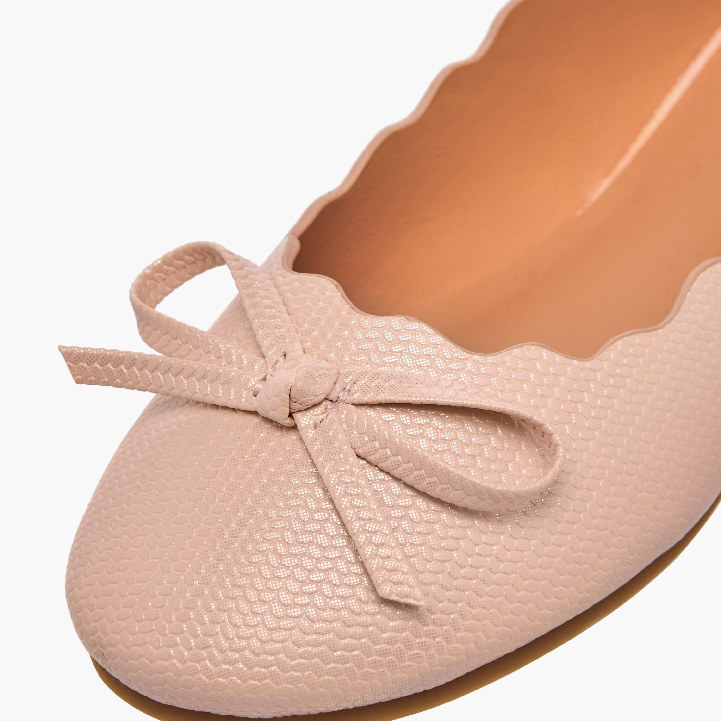 حذاء باليرينا سهل الارتداء بزينة فيونكة من ليتل ميسي-girls-shoes-ballerinas-image-5