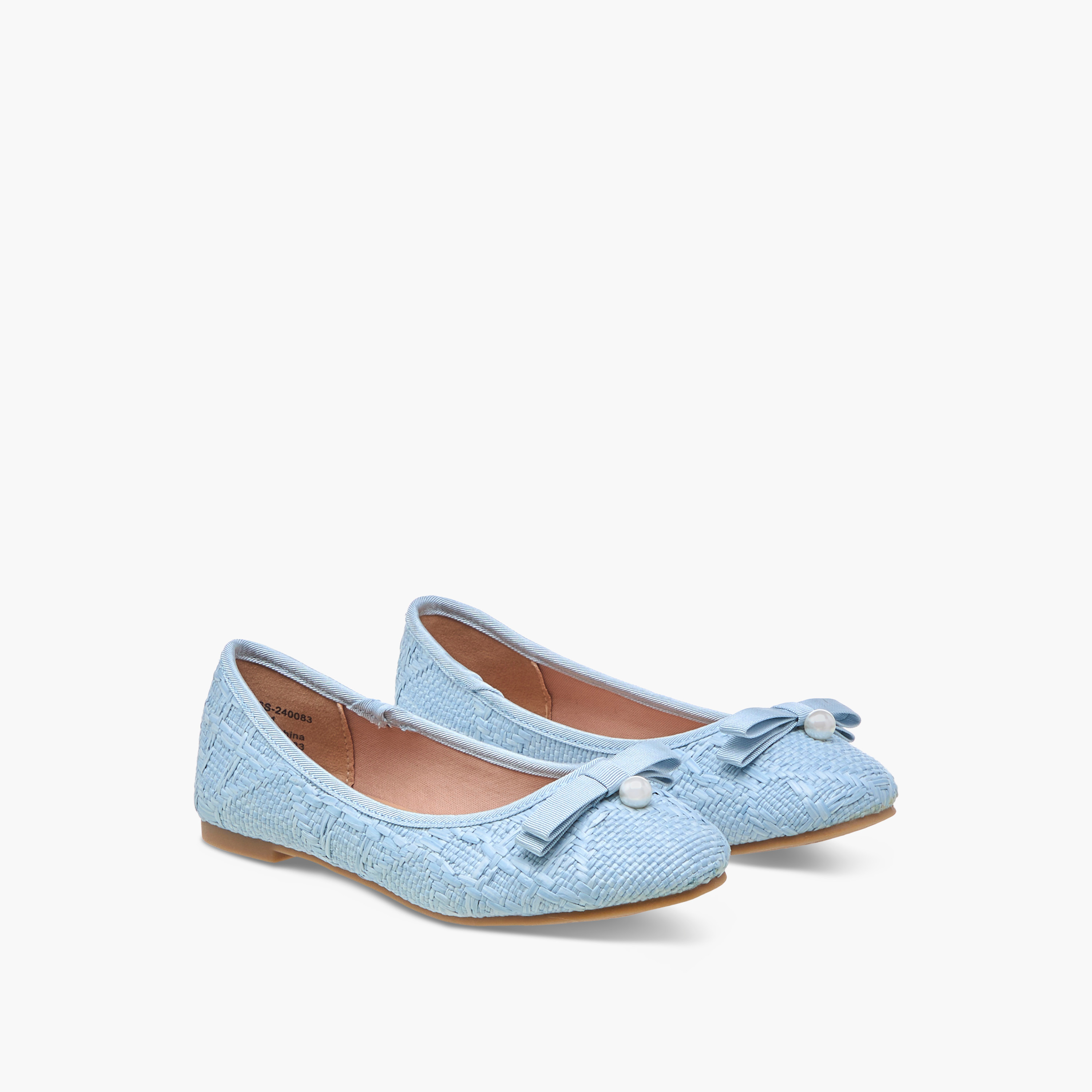 Little Missy Bow Applique Slip-On Ballerina Shoes-girls-shoes-ballerinas-image-1