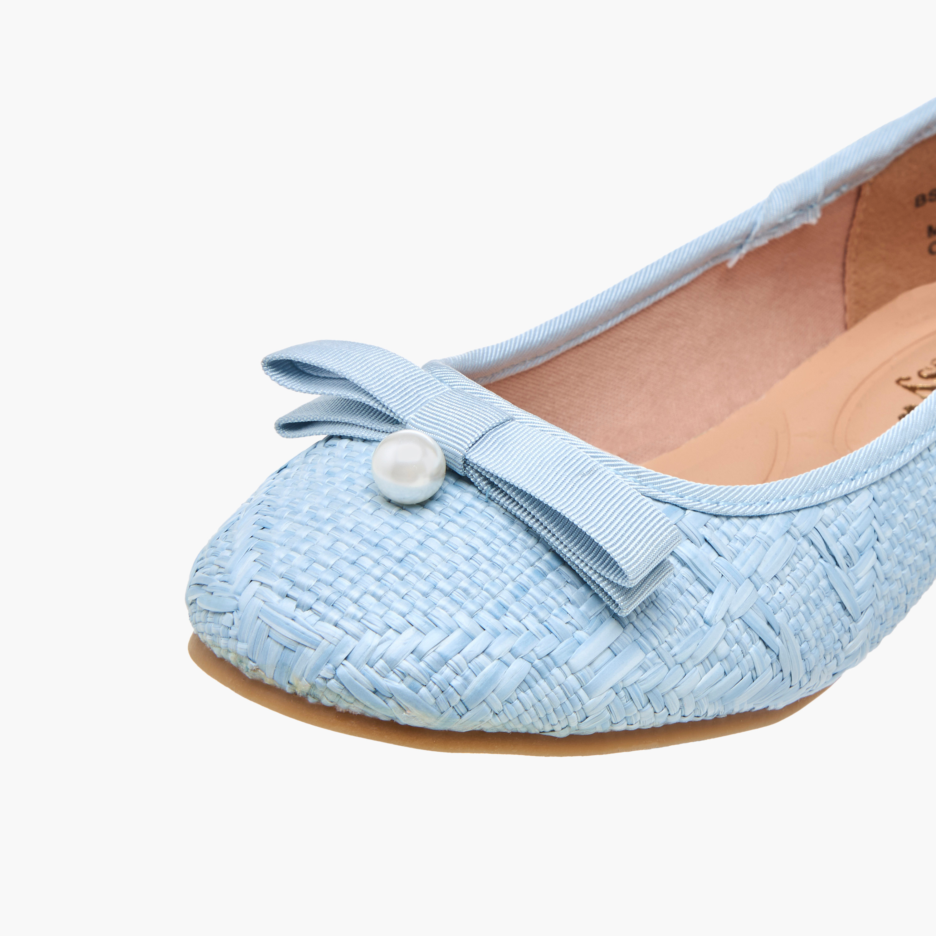 Little Missy Bow Applique Slip-On Ballerina Shoes-girls-shoes-ballerinas-image-6