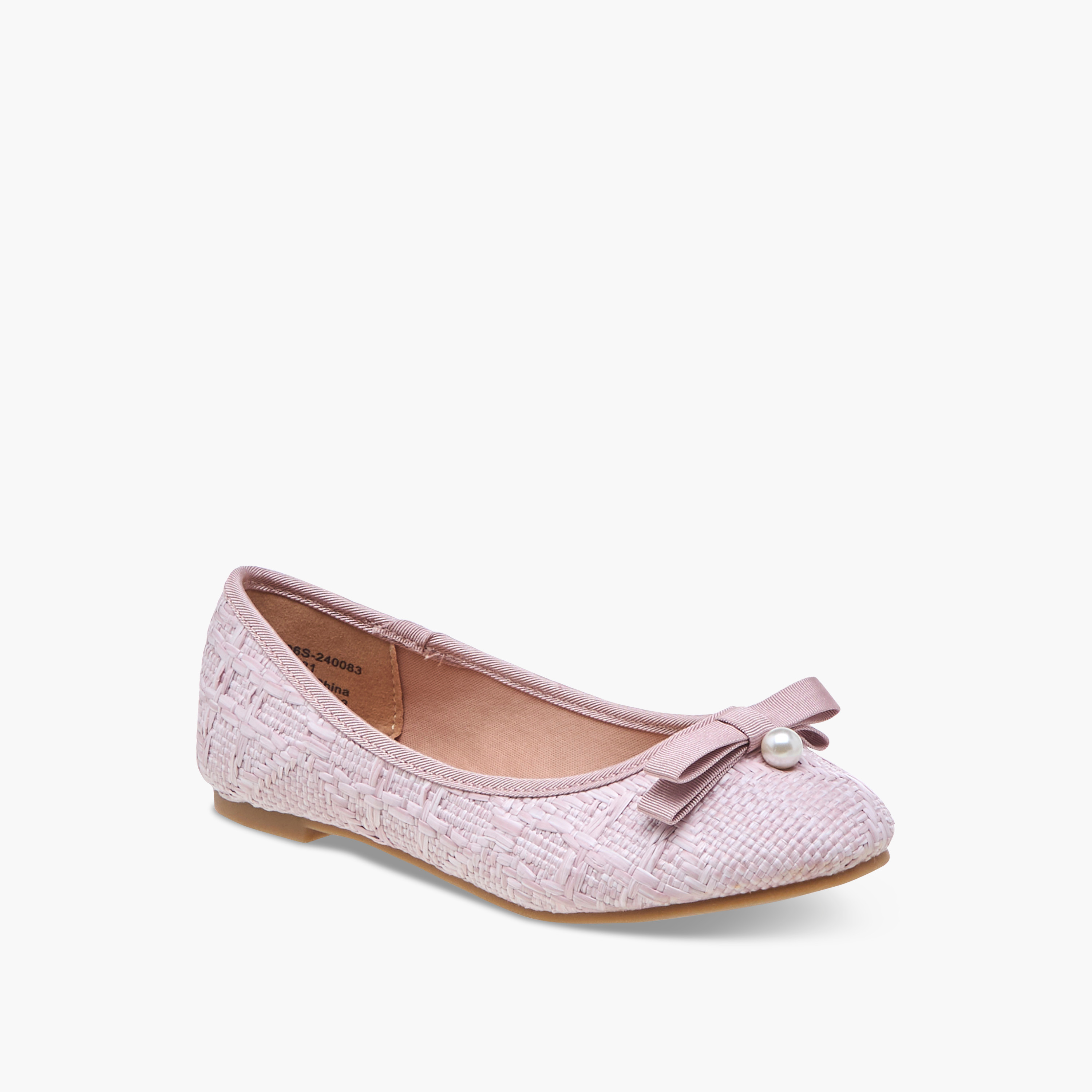 Little Missy Bow Applique Slip-On Ballerina Shoes-girls-shoes-ballerinas-image-2